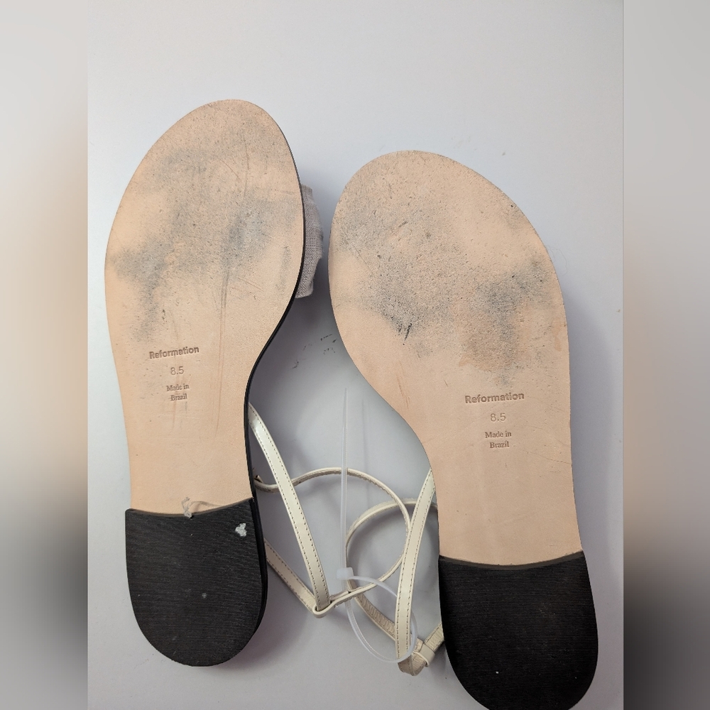 Reformation Light Gray Knotted Sandals - Picture 2 of 2